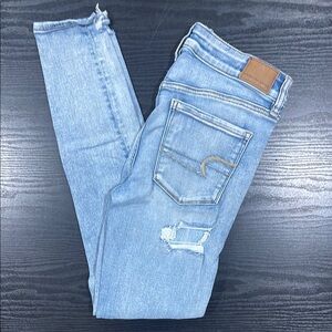 Light Blue Distressed Jeans